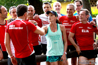 04.06.2013 Monza - Jenny Fletcher e il Monza Marathon Team nel Parco di Monza - Foto di Roberto Mandelli